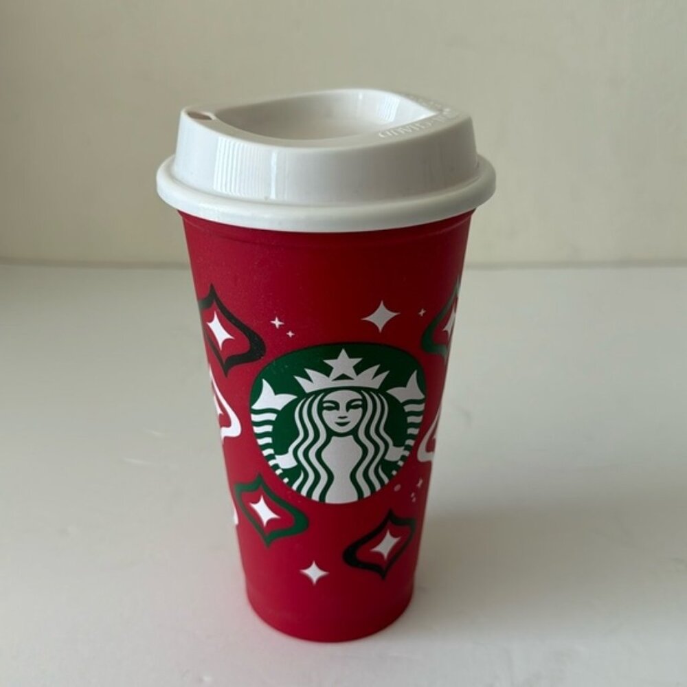 Starbucks Red Reusable Hot Cup 2023 16oz New